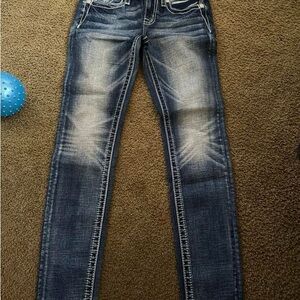 Miss Me Dark Blue Straight Leg Jeans
